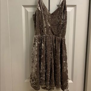 Velvet Winter Romper with Cross-Back detail